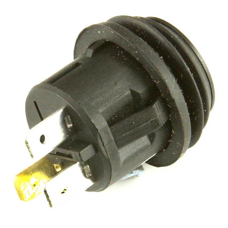 Black LED Illuminated Latching Push Button Switch Blue - Image 5