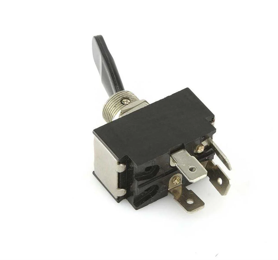 Black Lever Toggle Off-Momentary   (Spring Return) - Image 2