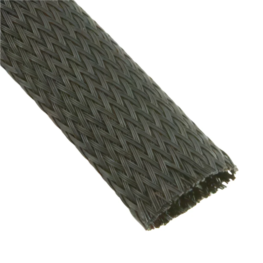 Black Nylon Cable Overbraid 13mm Per Metre
