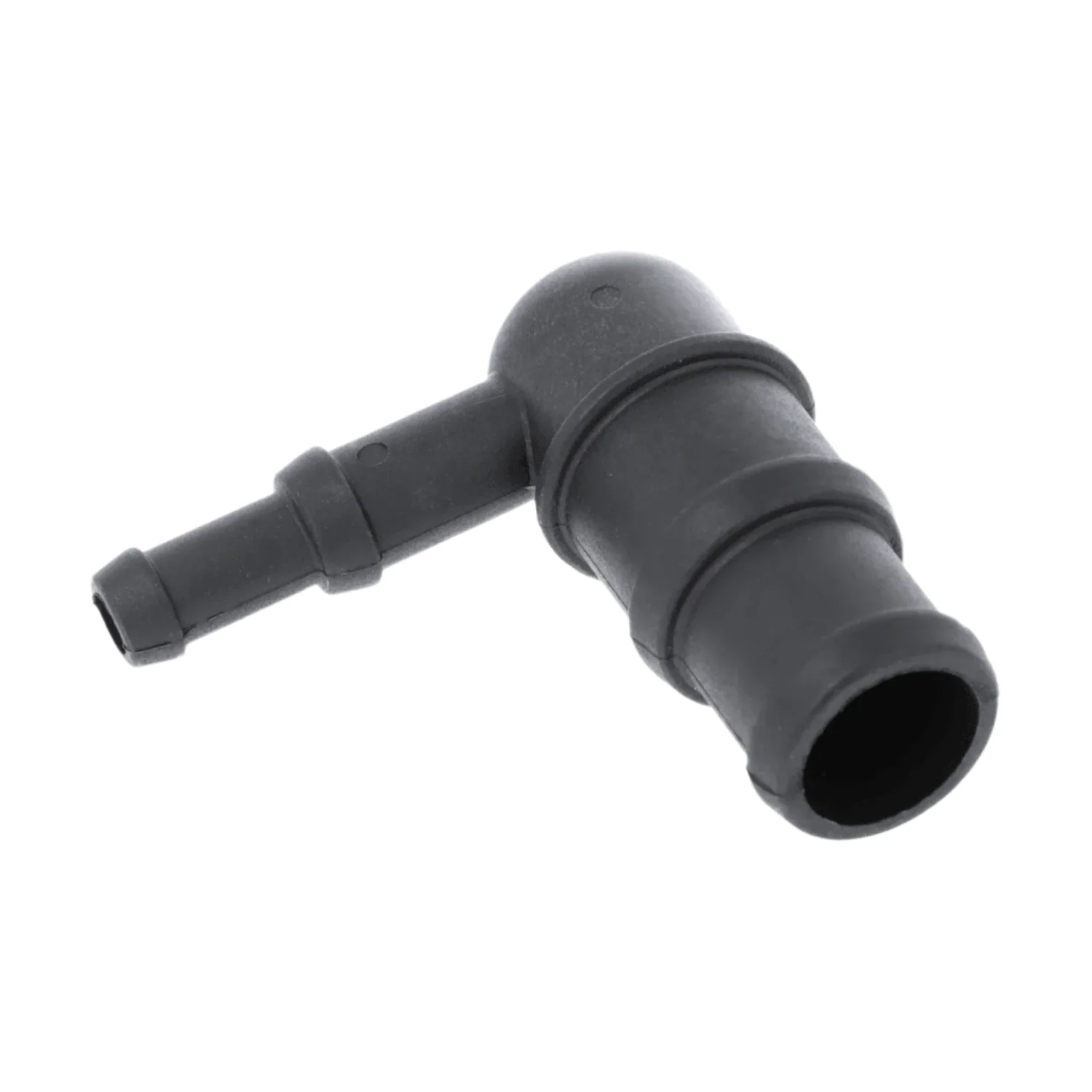 Black Nylon Stepped Elbow 10/12mm - 25/22mm