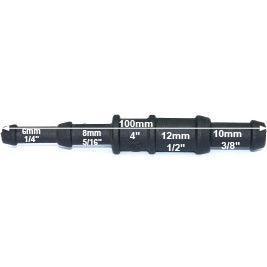 Black Nylon Stepped Reducer Joiner 6/8mm - 12/10mm - Image 3