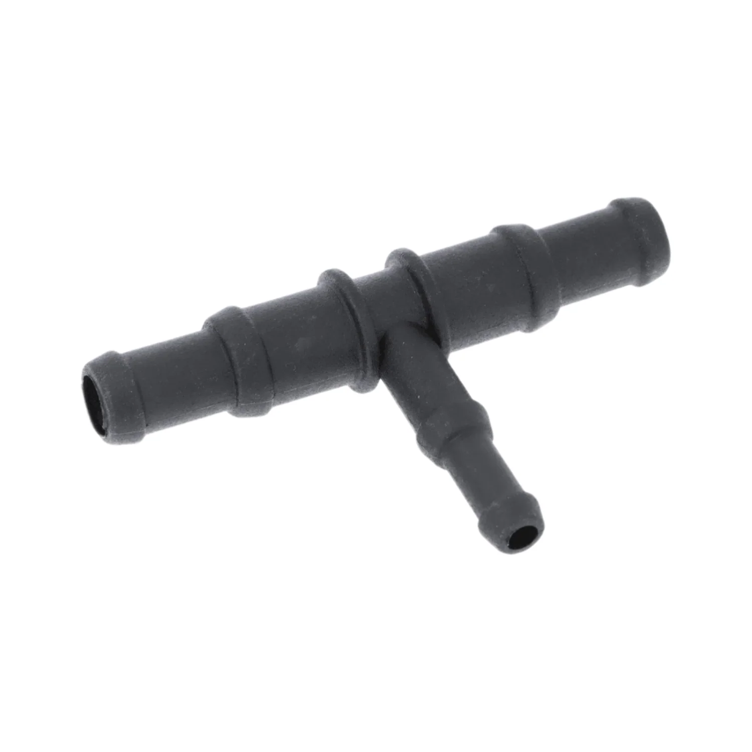 Black Nylon Stepped T Piece 15/12mm - 10/8mm