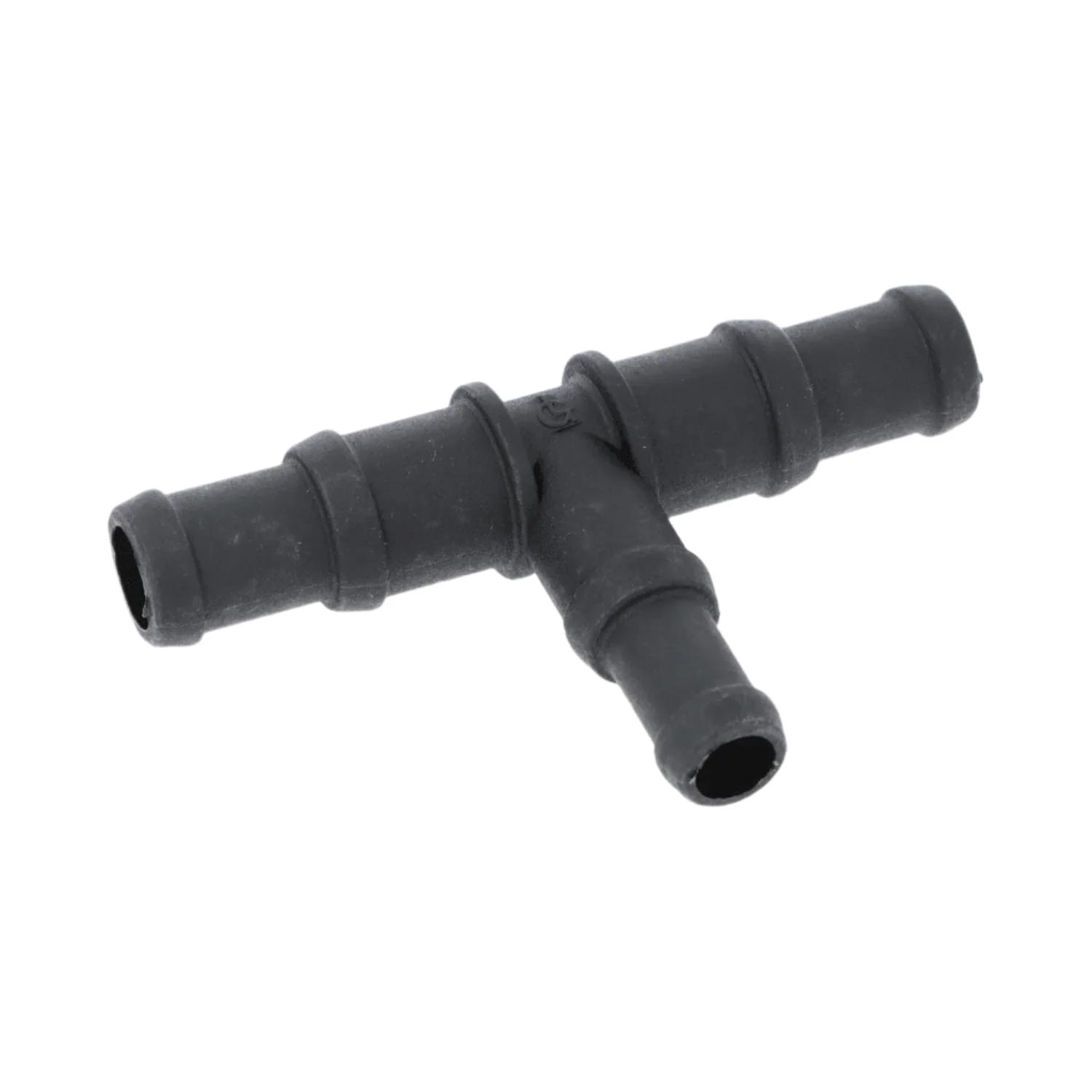 Black Nylon Stepped T Piece 19/15mm - 15/12mm