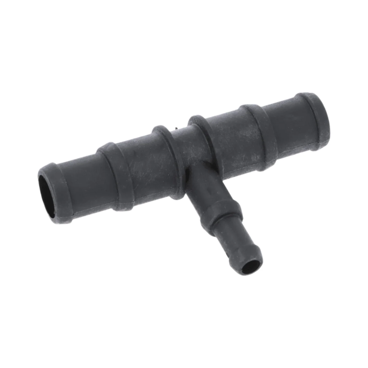 Black Nylon Stepped T Piece 19/22mm - 13/10mm