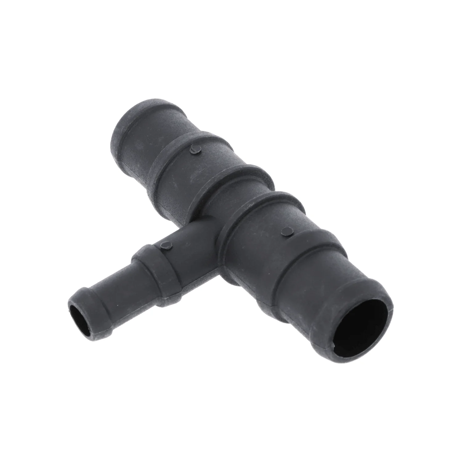 Black Nylon Stepped T Piece 22/25mm - 16/13mm - Image 2