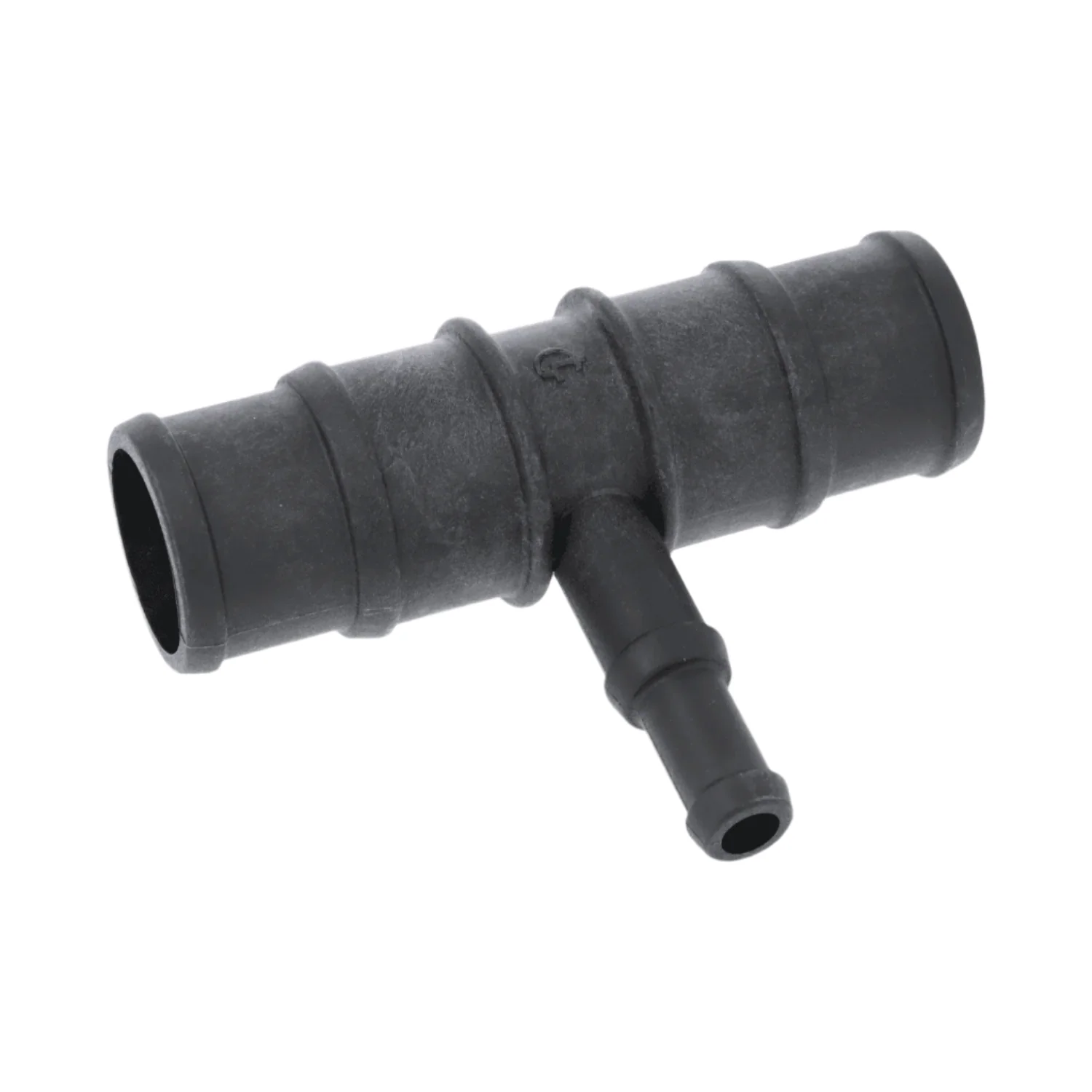 Black Nylon Stepped T Piece 35/38mm - 16/13mm