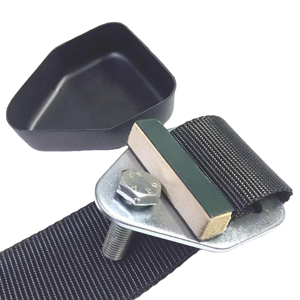 Black Plastic Seat Belt Mount IVA Cover - Image 3