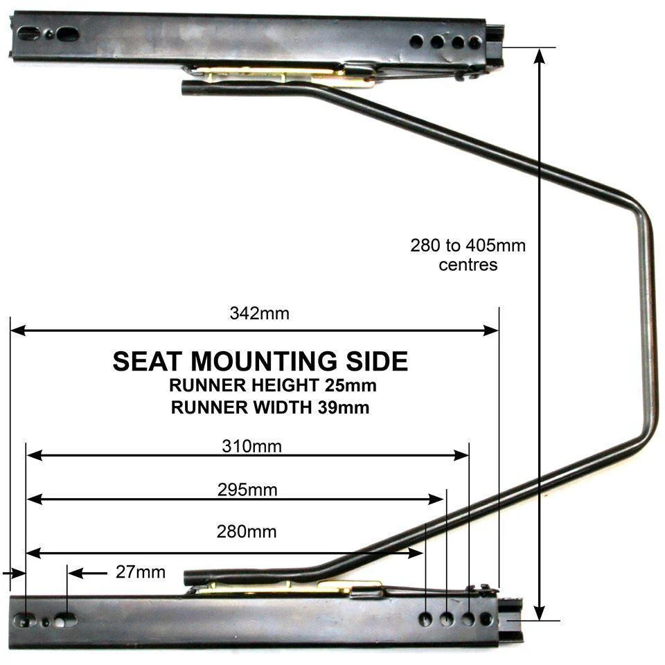 Black Seat Runners. Twin Lock. - Image 3