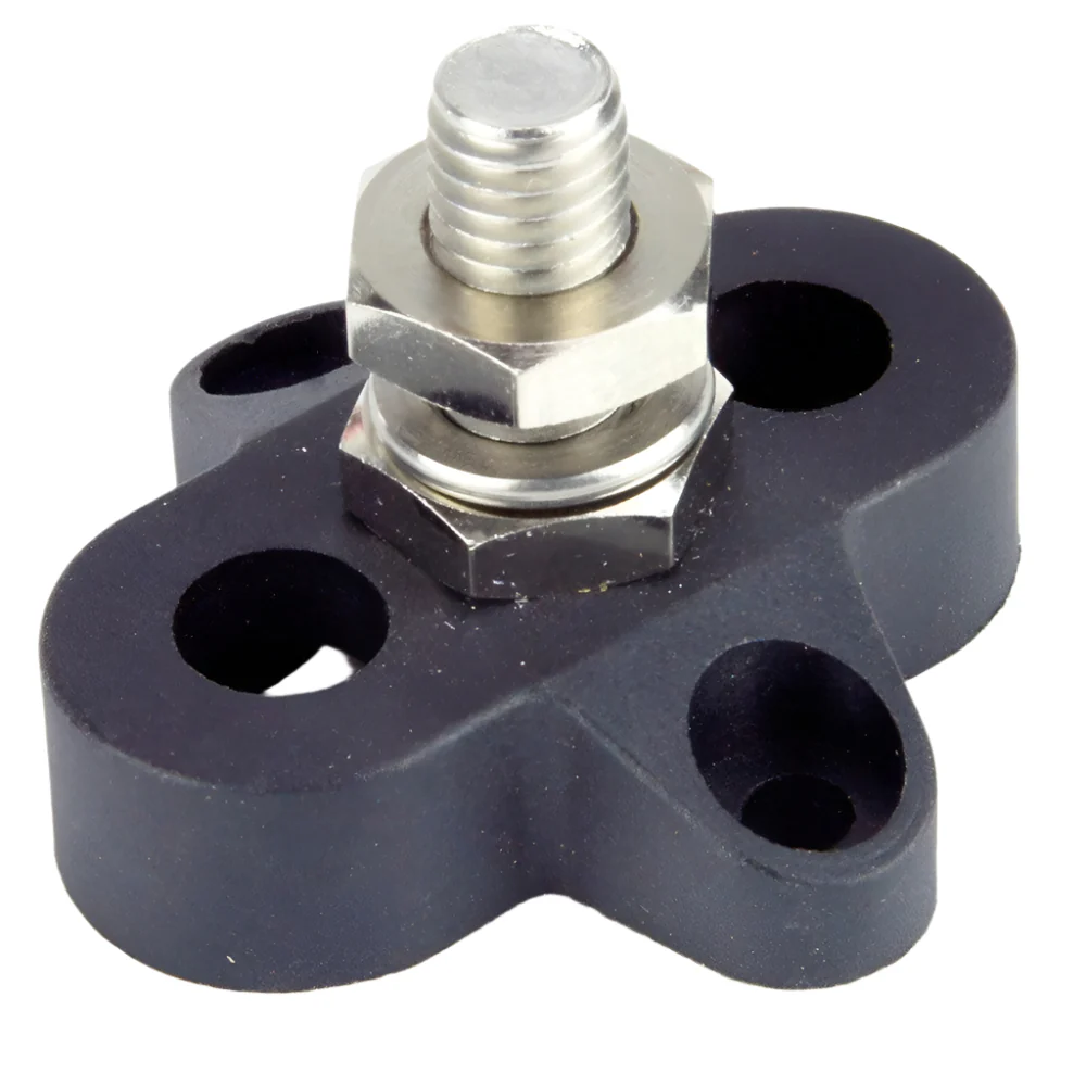 Black Single Electrical Connector Post