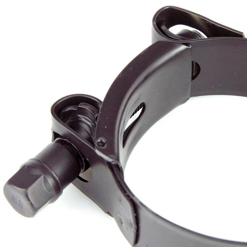 Black Coated Stainless Steel Exhaust or Hose Clamp - 7 Sizes - Image 2