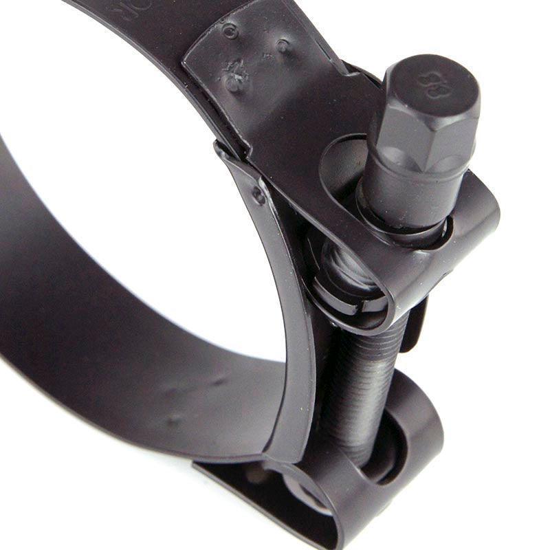 Black Coated Stainless Steel Exhaust or Hose Clamp - 7 Sizes - Image 3