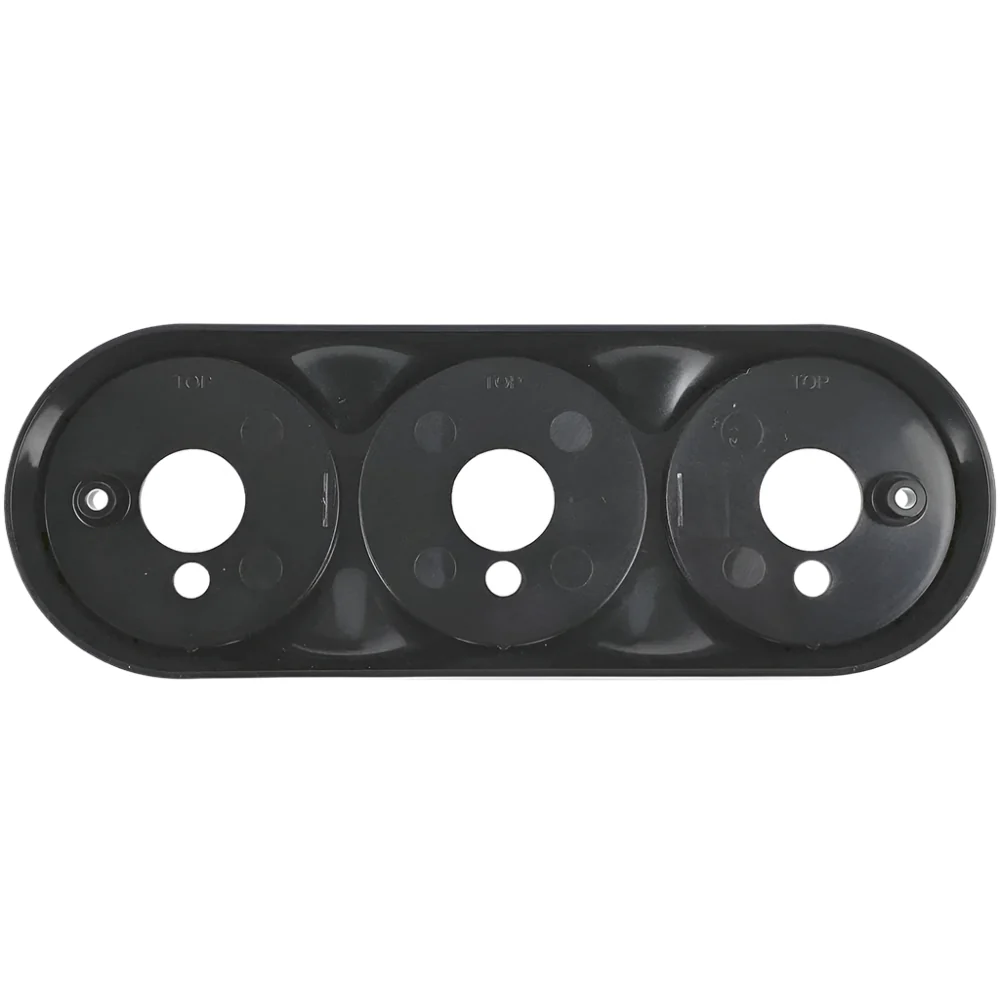Gloss Black Triple Mount for 80mm Self-Adhesive Lamps - Image 2
