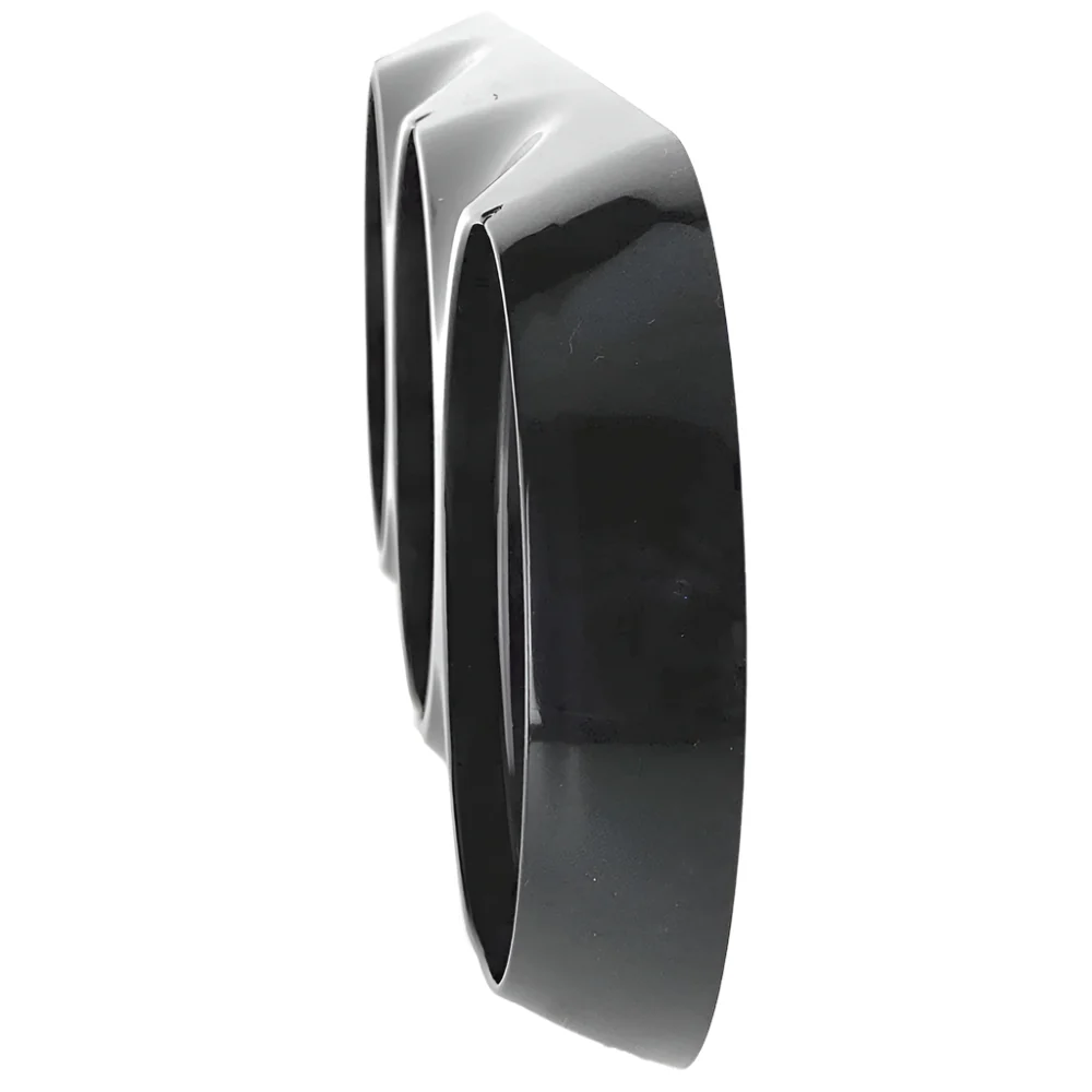 Gloss Black Triple Mount for 80mm Self-Adhesive Lamps - Image 3
