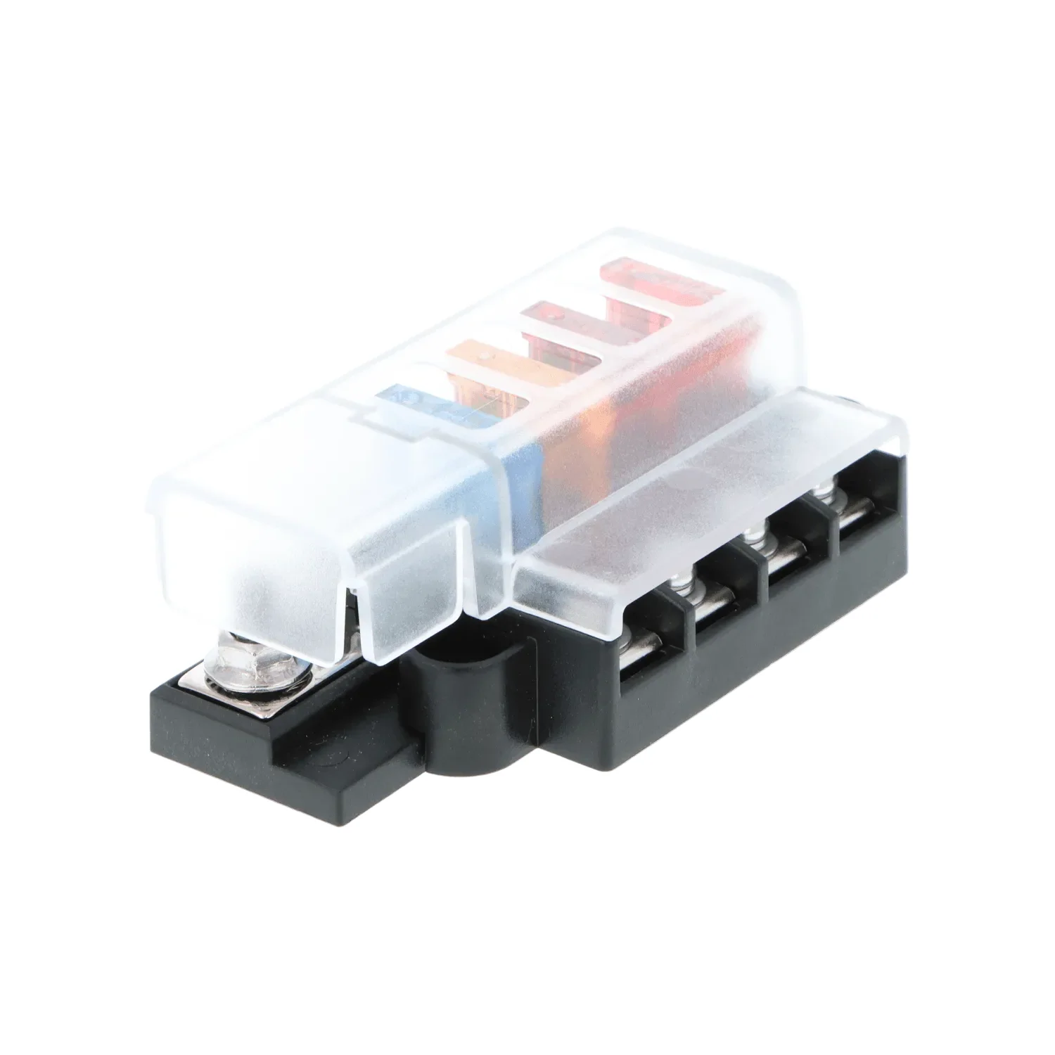 Compact Distribution Blade Fuse Box 4 Way With Cover - Image 2