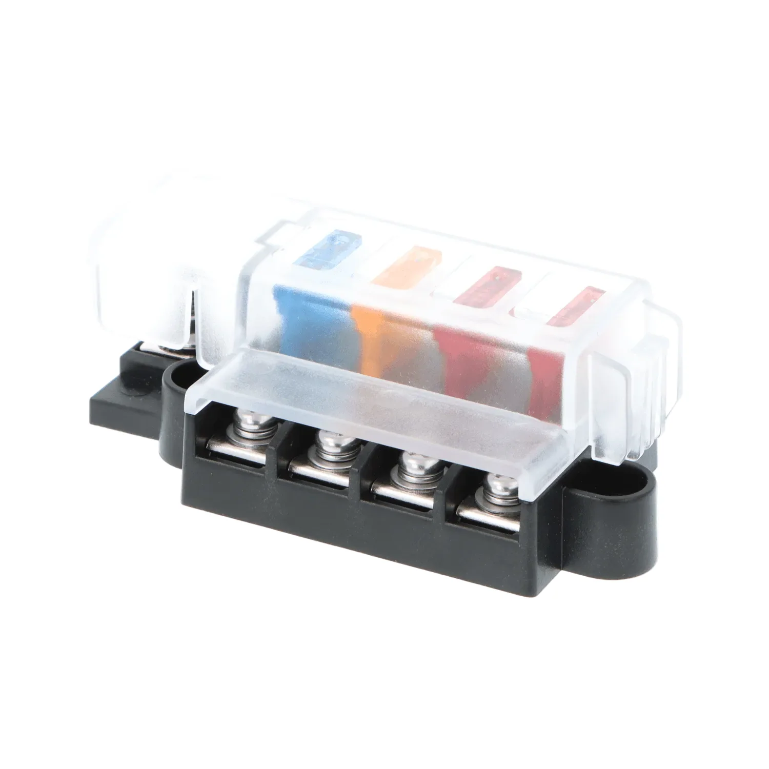 Compact Distribution Blade Fuse Box 4 Way With Cover - Image 3
