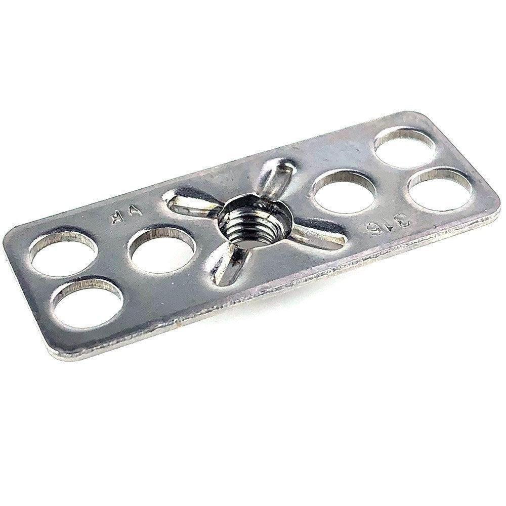Bond In Nut Plate Fixing Pack of 5 - M4 , M5 or M6 - Image 3