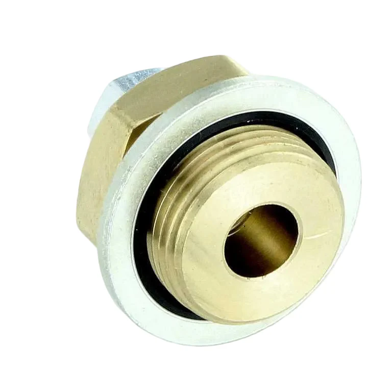 Brass Adapter M22 - 1/8" NPT With Plug - Image 3