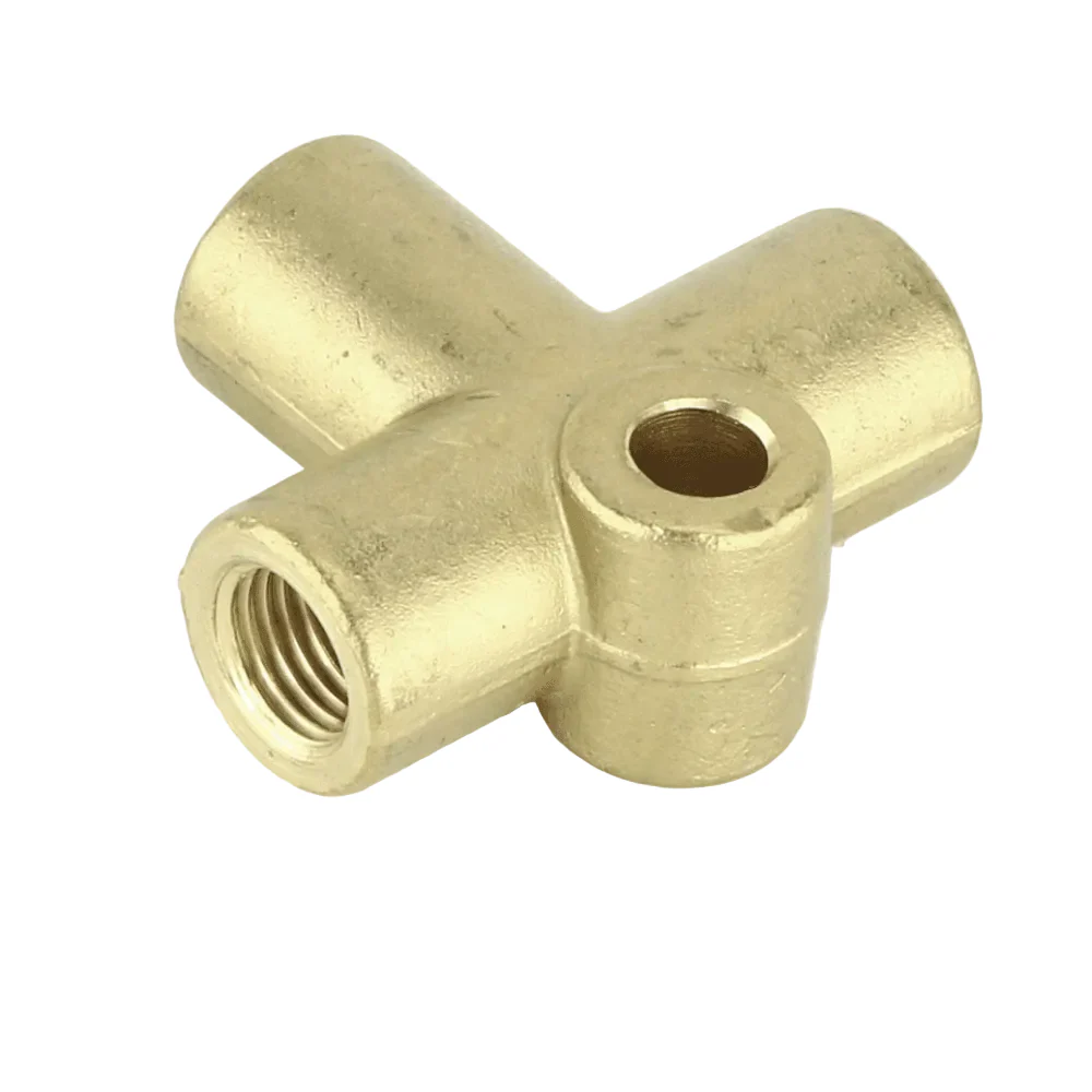 Brass Brake T Piece 3/8" UNF - Image 2