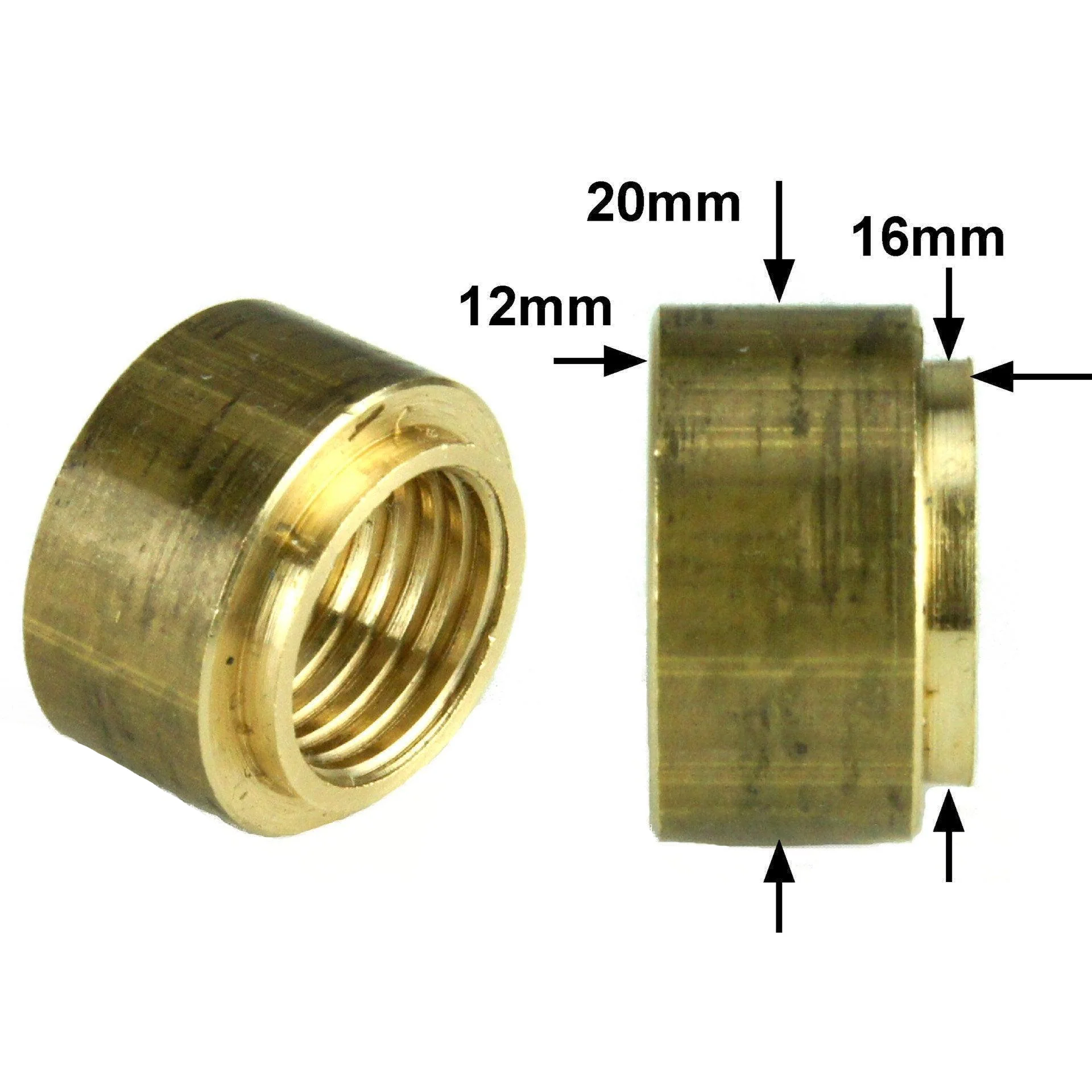 Brass Solder In Bush M14 x 1.5 Fan Switch Radiator Boss - Image 3