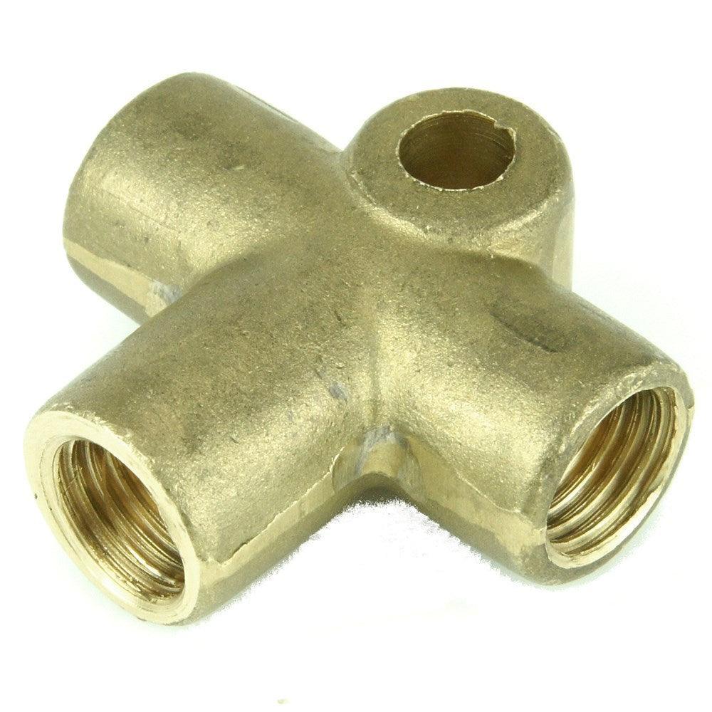 Brass T Piece 7/16" UNF