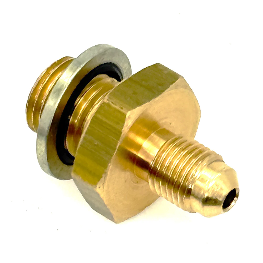 Brass Union 1/2" UNF Male to 3/8" UNF male - Image 2