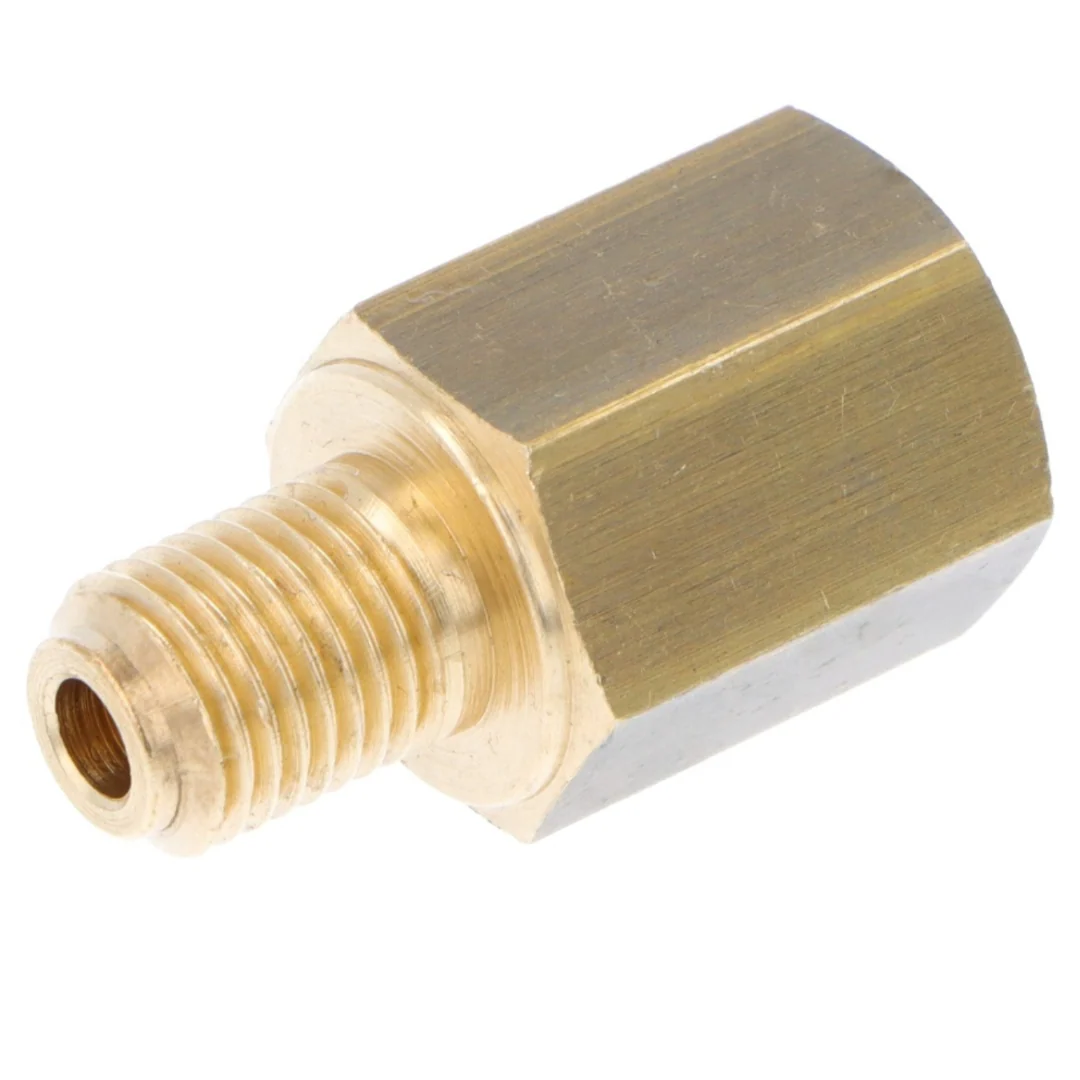 Brass Union 3/8" UNF Male to 7/16" UNF Female - Image 2