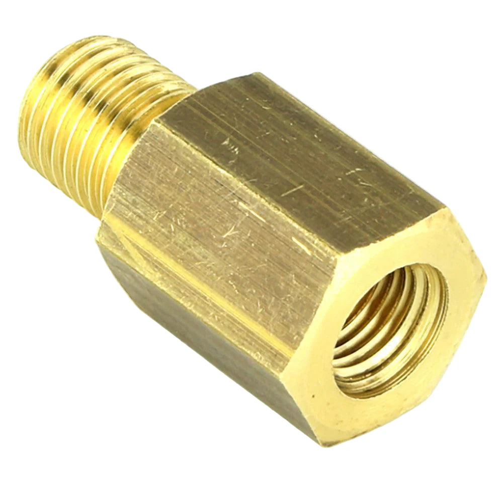 Brass Union 7/16" UNF MALE to 3/8" UNF Female - Image 2