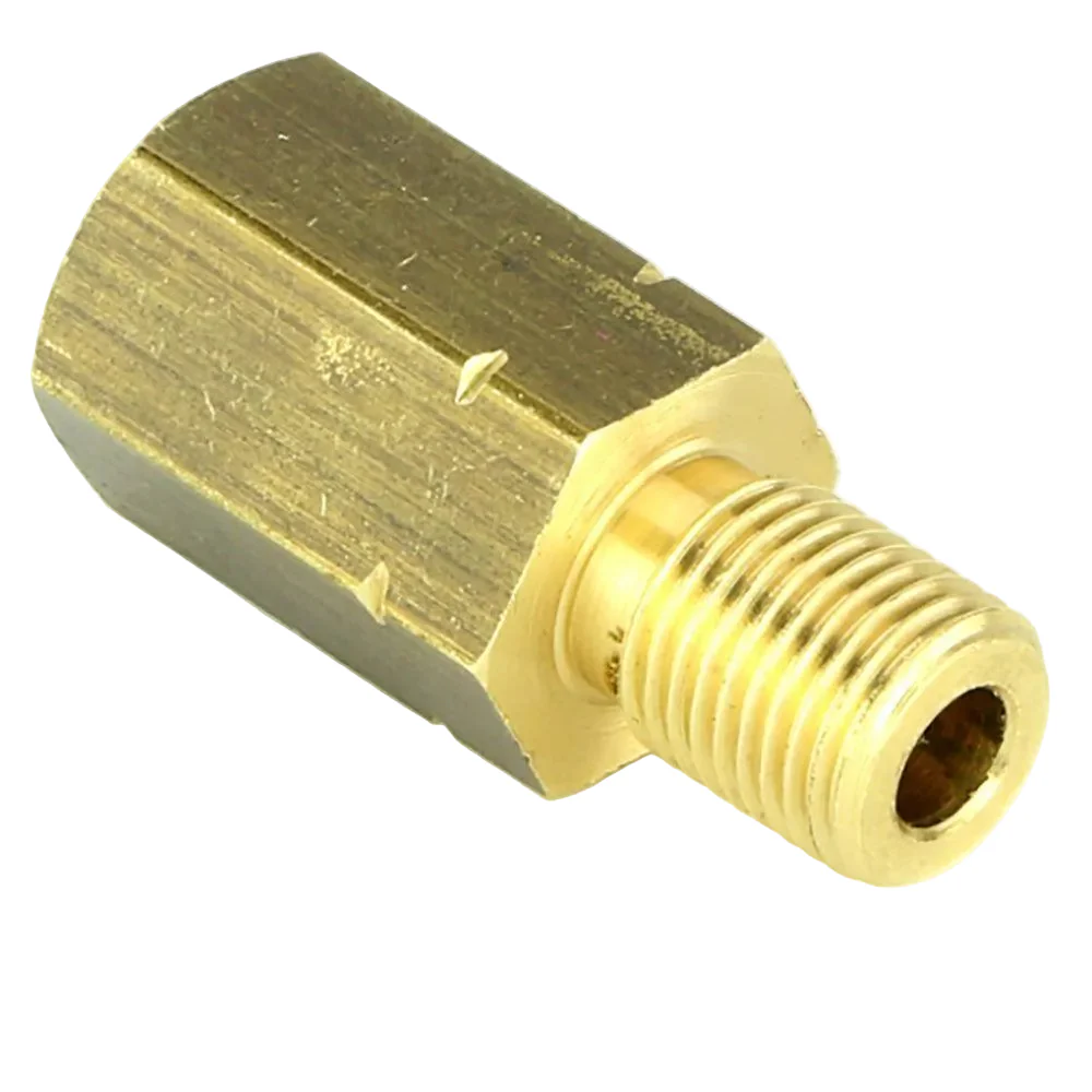 Brass Union M10 x 1 Male to 3/8" UNF Female - Image 2