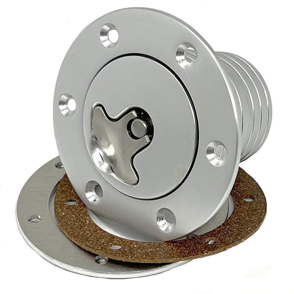 94mm Budget Locking Aero Fuel Cap Assembly Satin Aluminium - Image 4