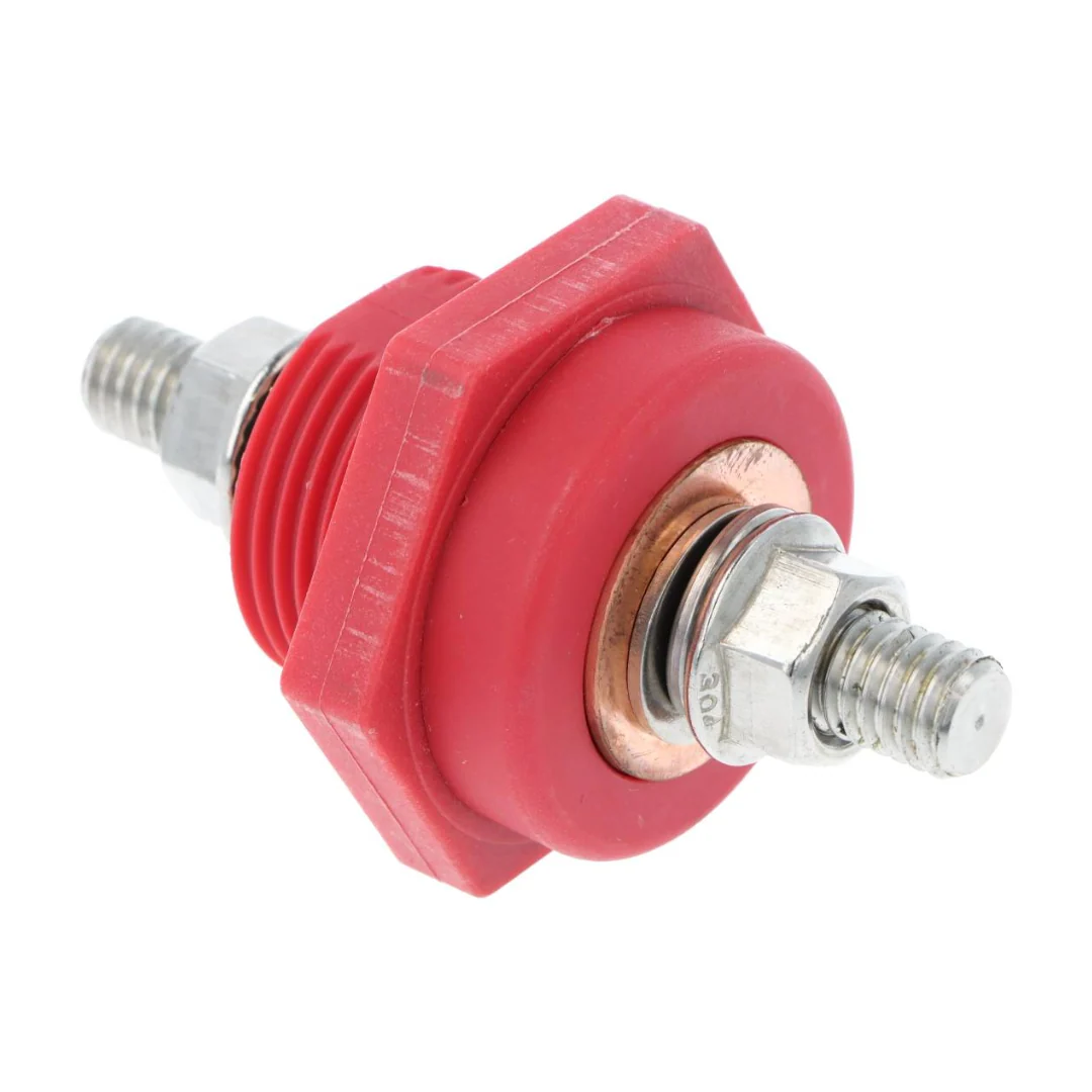 Bulkhead Power Cable Connector RED or BLACK