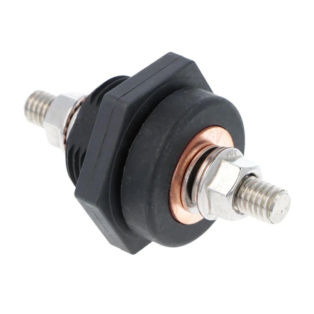 Bulkhead Power Cable Connector RED or BLACK - Image 2