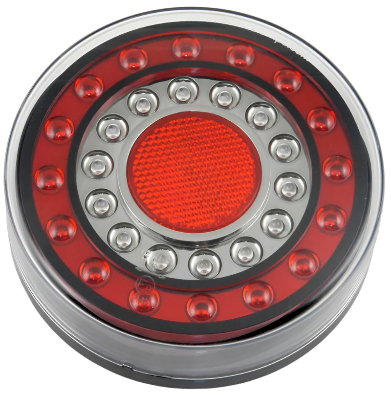 Bulls Eye LED All-In-One Rear Lamp With Built-In Reflector RED RING 125mm
