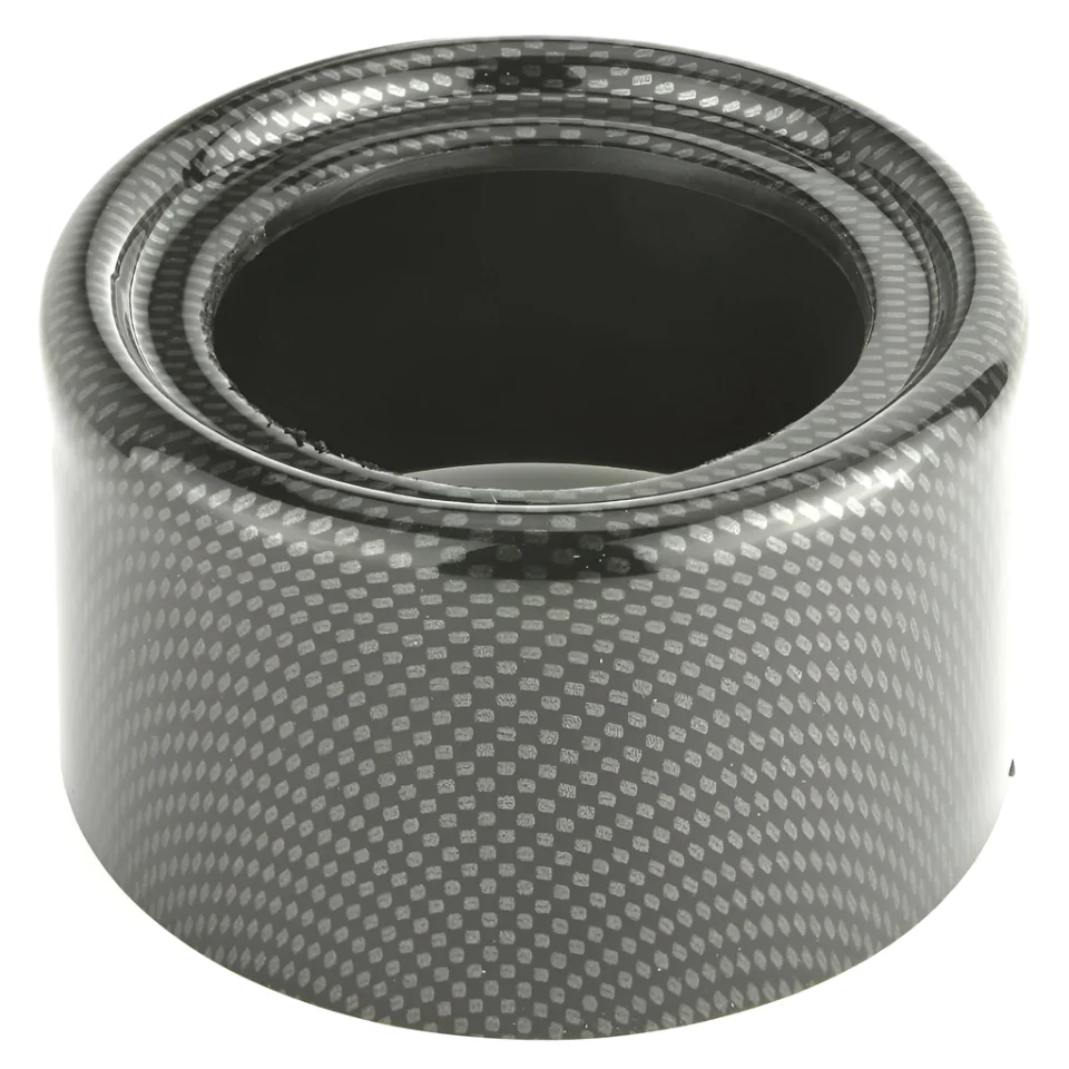 Carbon Fibre Effect Single Round Lamp Housing 120mm