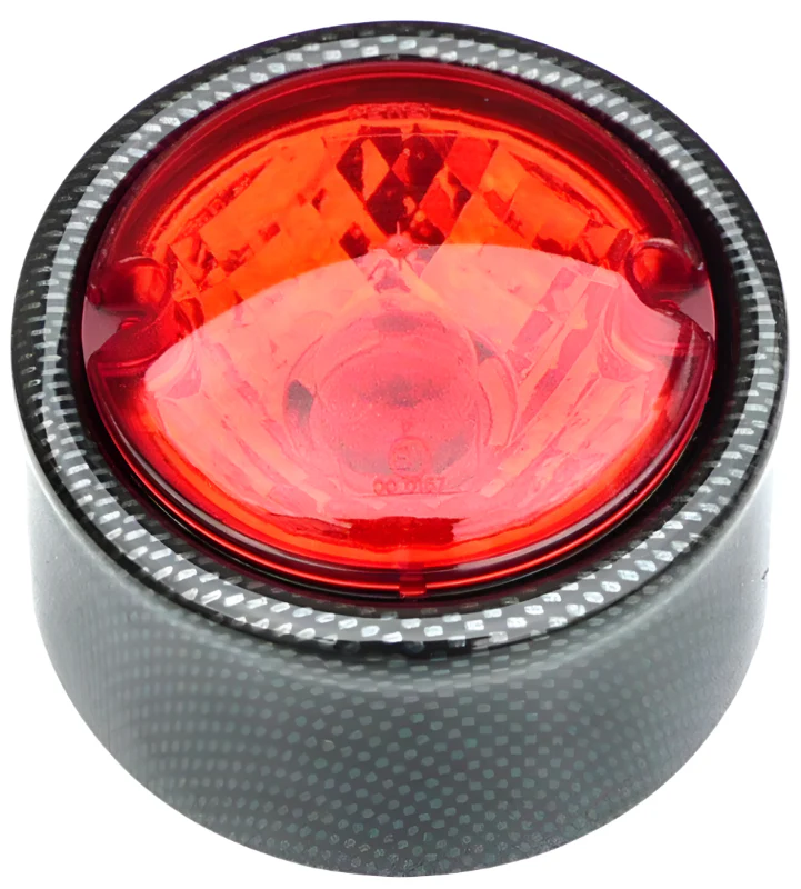 Carbon Fibre Effect Single Round Lamp Housing 120mm - Image 2