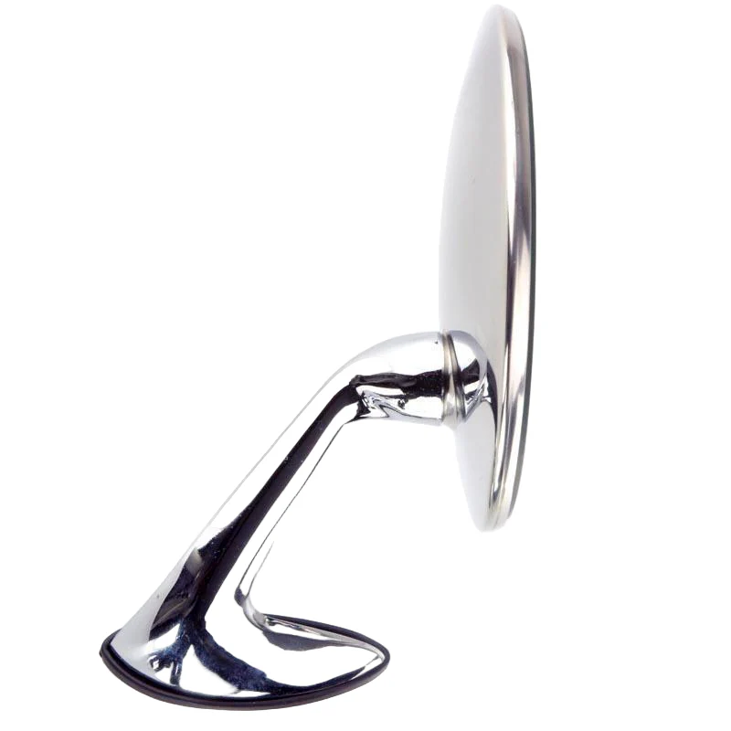 Chrome and Stainless Extended Arm Round Wing or Door Mirror 160mm Pair - Image 3