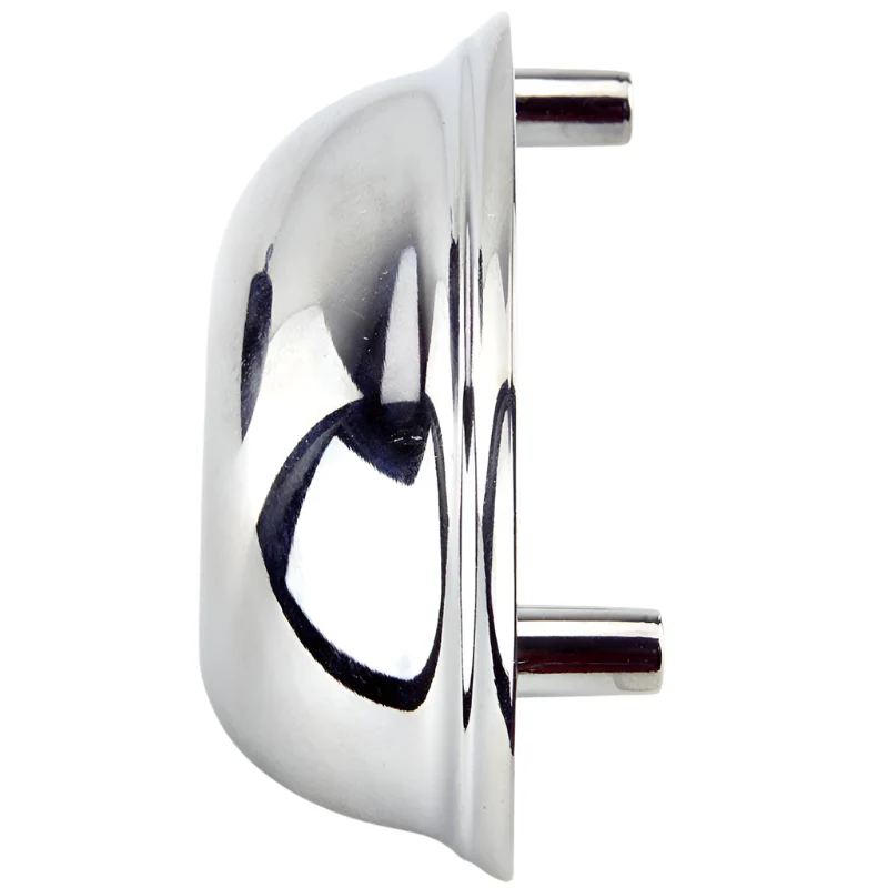 Chrome Diecast Metal 'D' Pull Handle - Image 3