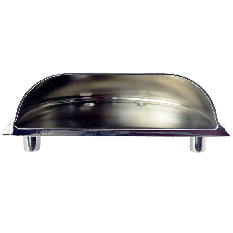 Chrome Diecast Metal 'D' Pull Handle - Image 4