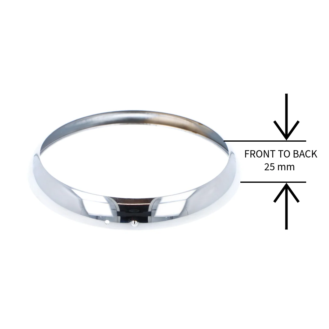 Chrome Headlamp Rim 8 1/4" Clip on - Image 5