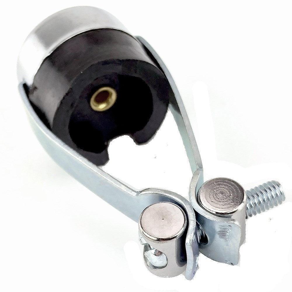 Chrome and Black Bar Mount Horn / Kill Push Button Switch - Image 3