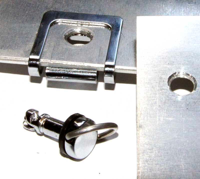 Chrome Quarter Turn Fastener for 4mm Top Panels - Image 5