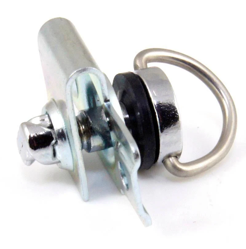 Chrome Quarter Turn Fastener with Rivets For 10mm Top Panels - Image 3