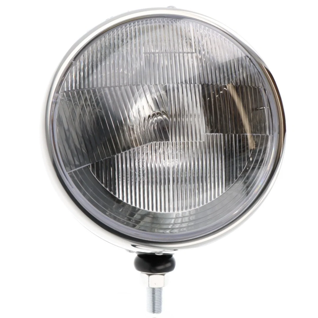 Classic 7" Headlamp Black with Stainless Rim - Image 2