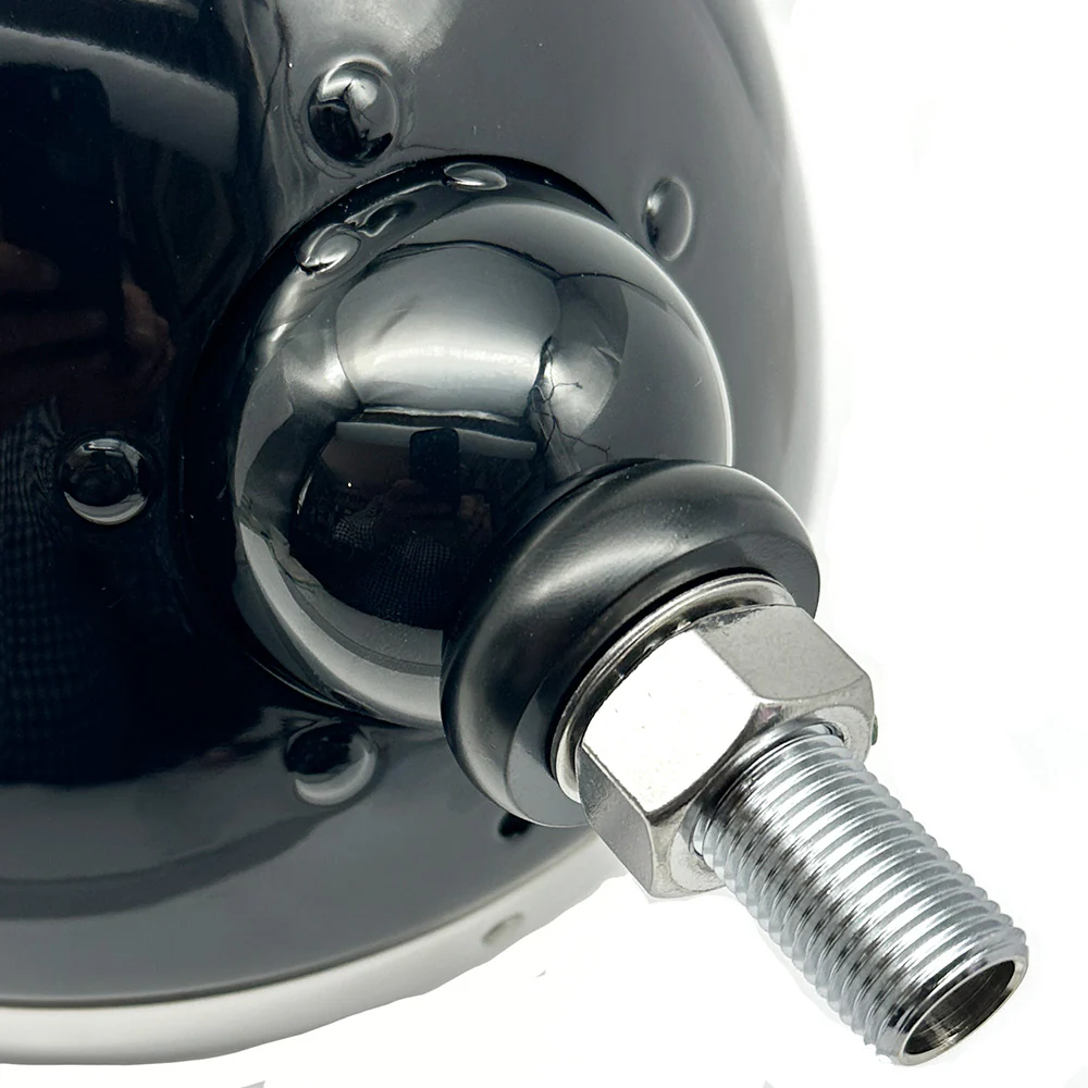 Classic 7" Headlamp Black with Stainless Rim - Image 3