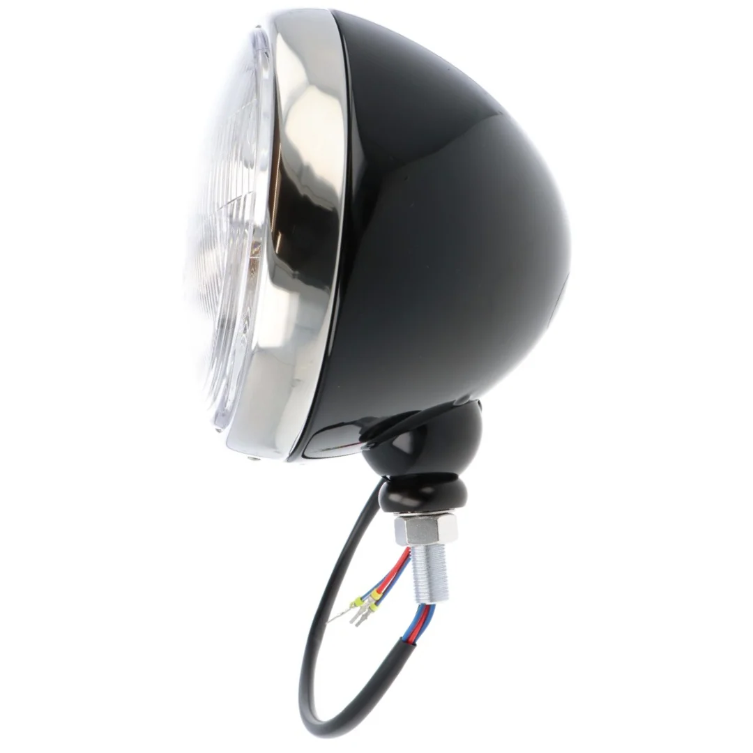 Classic 7" Headlamp Black with Stainless Rim - Image 5