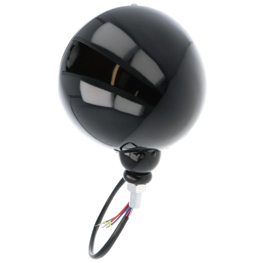 Classic 7" Headlamp Black with Stainless Rim - Image 7