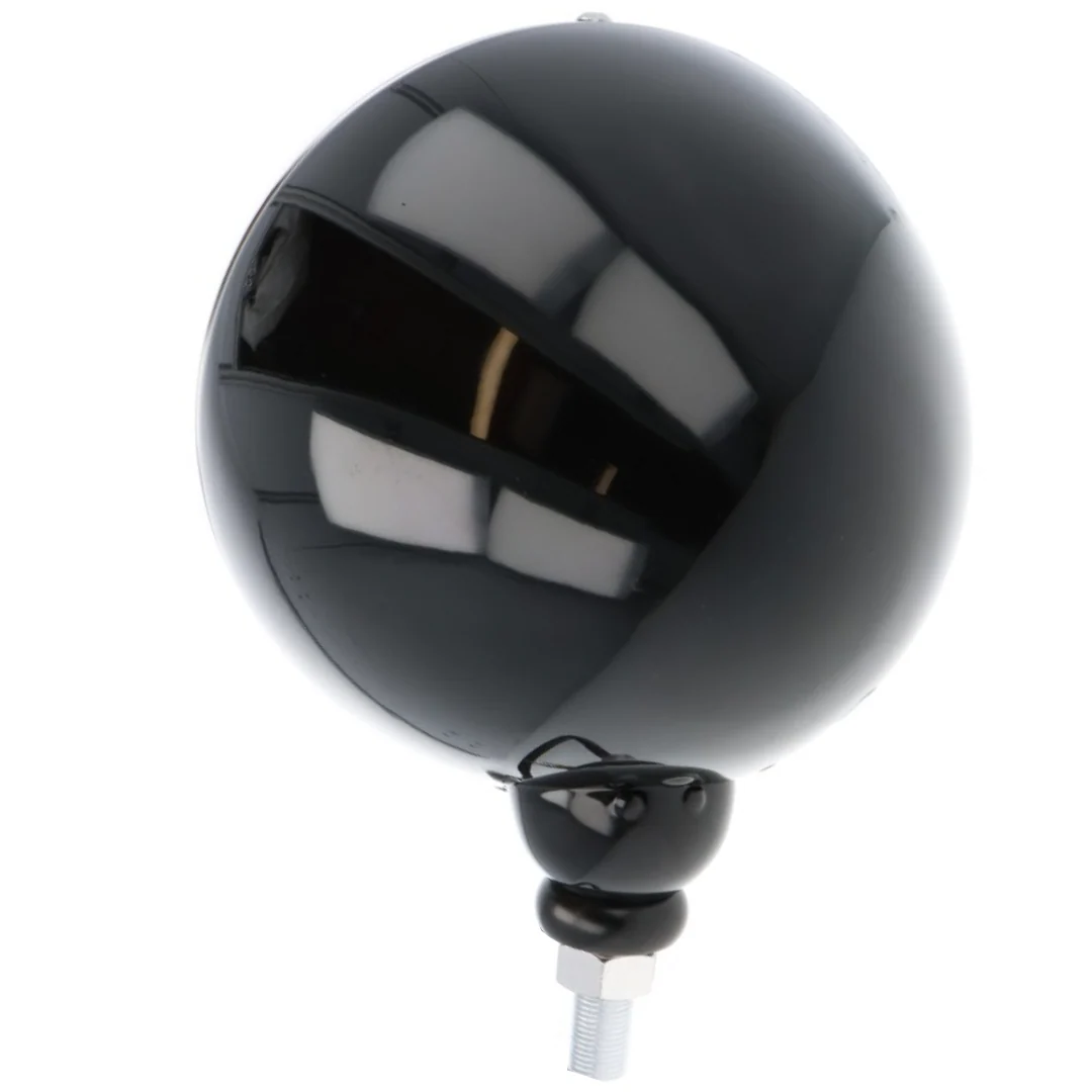 Classic 7" Headlamp Black with Stainless Rim - Image 8