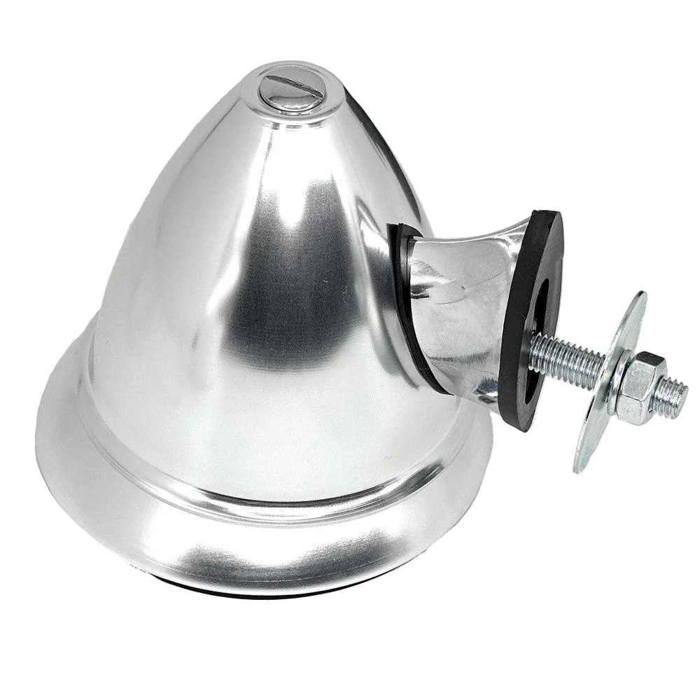 Classic Bullet Mirror Aluminium 96mm - Image 2