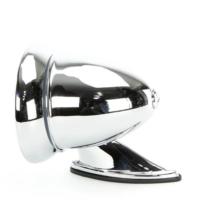 Classic Bullet Mirror Chrome Plated Brass 100mm - Image 4