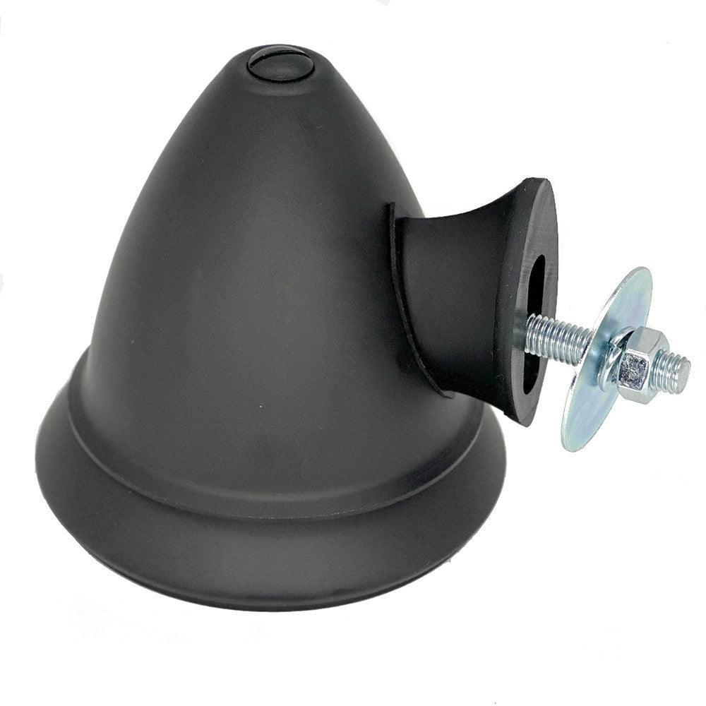 Classic Bullet Mirror Satin Black Aluminium - Image 2