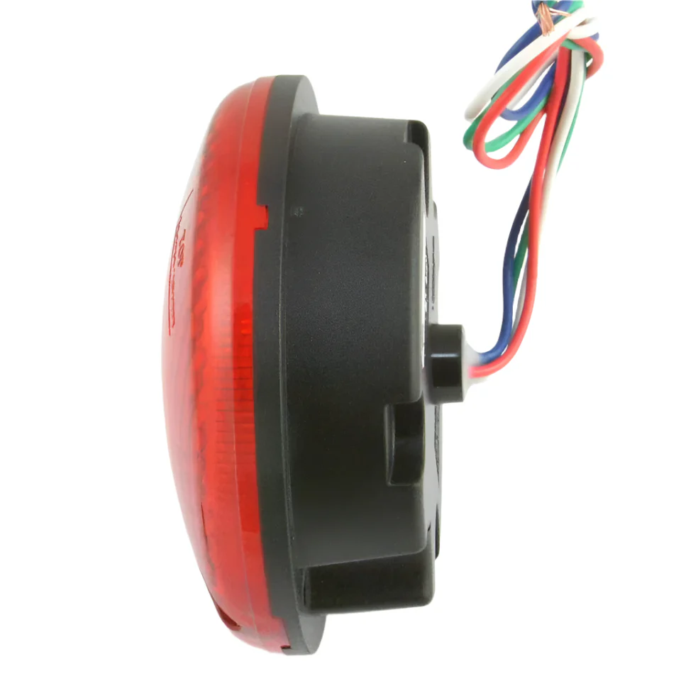 Clear Lens LED Stop Tail And Indicator 95mm Dome PAIR - Image 2